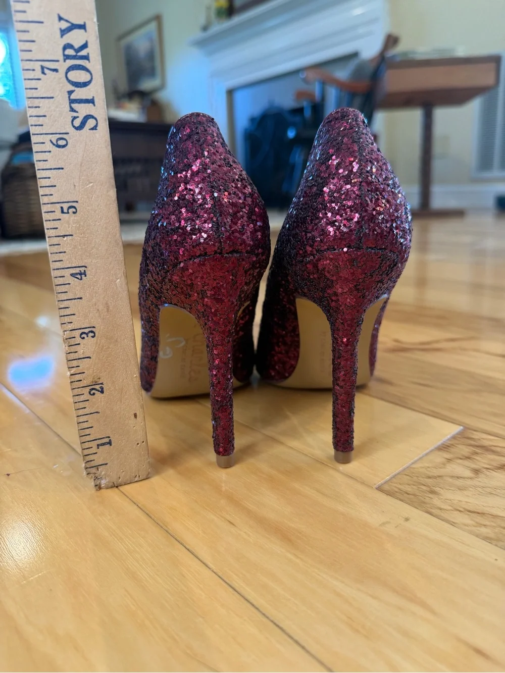Charles by Charles David Pact Pink Glitter Stiletto Heels Pumps Size 6M